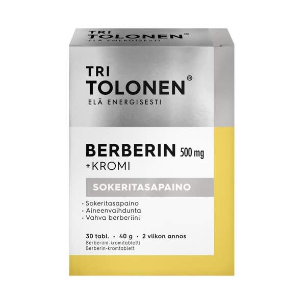 Tri Tolonen Berberin+ Kromi 30tabl